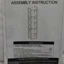 HCHQHS 6 Tier Open Bookcase, Rustic Farmhouse Book Shelves, Industrial Wood and Black Metal Bookshelves, Mid Century Bookcase for Home Office Living Room Bedroom