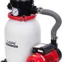 CIPU 10-inch Sand Filter Pump System for Above Ground Pools, 0.25HP 115V Pool Sand Filter with 4-Way Valve