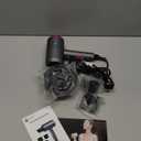 Slopehill Professional Ionic Hair Dryer, Powerful 1800W Fast Drying Low Noise Blow Dryer with 2 Concentrator Nozzle 1 Diffuser Attachments for Home Salon Travel (Grey)