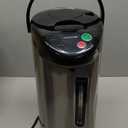 NutriChef 5.2 Qt Electric Water Kettle, Quick Heating, 5 Liter Digital Kettle with 5 Temperature Settings, Safety Lock, Stainless Steel, 3 Dispensing Options, Easy to Clean, 8.46" x 11.2" x 16.5"