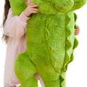 IKASA Giant Crocodile Stuffed Animal Plush Toys,Soft Toy 30" Alligator Large Cute Huge Jumbo Big Size Kawaii Fluffy Fat Plushie,Gifts for Kids