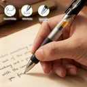 200 Pack Black Ink Retractable Ballpoint Pen 1.0 mm Point Smooth Writing Click Pens for Office Supplies Journal Writing