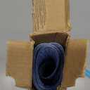 SHACOS Round Braided Placemats Set of 4 Dining Table Placemats 15 inch Circle Place Mats Easy to Clean Table Mats Indoor Outdoor, Blue Gray