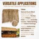 Eco-Friendly Mexican Roof Thatch - Hand-Woven Palm Leaf Roll for DIY Projects, Duck Hunting Camo Mesh, Tiki Bar, Palapa Thatch Roofing, Patio Umbrella - (35 x 30ft)