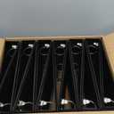 Samsill 12 Pack Durable 1.5 Inch 3 Ring Binders, Round Ring, Clear View Cover for Presentations, Black