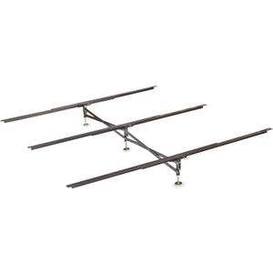 Glideaway X-Support Bed Frame Support System, GS-3 XS Model - 3 Cross Rails and 3 Legs - Strong Center Support Base for Full, Queen and King Mattress, Box Springs, and Bed Foundations