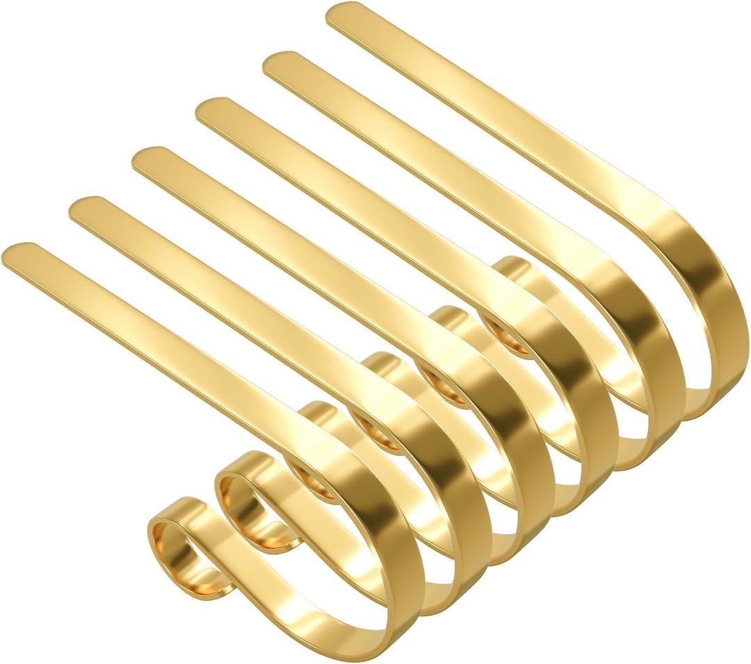 6 Pack Christmas Stocking Holders Mantel Stocking Hanger Christmas Decoration Supplies