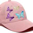 8 Pack Cute Butterfly Iron On Patches for Backpacks, Hats, DIY Sew on Applique Patch, Vintage Embroidered Patches for Repair Clothes, Jackets, Jeans