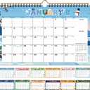 2026-2027 Wall Calendar, 18-Month Large Hanging Wall Calendar 2026-2027, Jan. 2026 - Jun. 2027, 12" x 17" Large Calendar 2026 with Twin-Wire Planner for Home & Office Organization, with Stickers