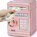 Refasy Piggy Bank Cash Coin Can ATM Bank Electronic Coin Money Bank for Kids Age 3-12, Money Savings Box Mini ATM Coin Bank Toys Gifts for 3 4 5 6 7 8 9 10 11 12 Year Old Boys Girls