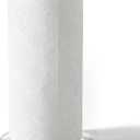 WORHE Paper Towel Holder Countertop Clear Acrylic 5.9" Diameter Thickening Sturdy Base,for Kitchen Bathroom, Paper Towel Dispenser for Tear Tissue Roll 1 Pack (YGC001)