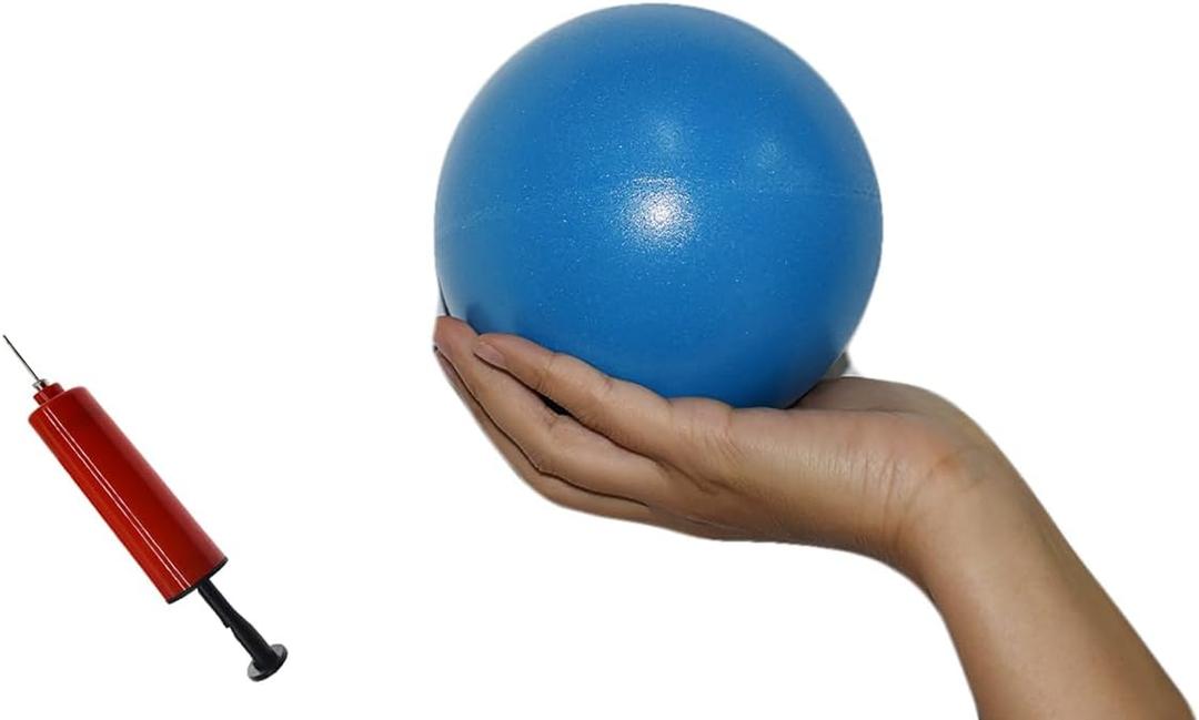 4 inch Therapy Ball for Release Hip Flexors, Pain Relief for Lower Back Thigh Muscles, Small Exercise Ball for Physical Therapy, Blue