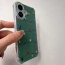 Christmas Lights Phone Case Compatible with iPhone 17, Cute Green Christmas Holiday Phone Cover for iPhone 17