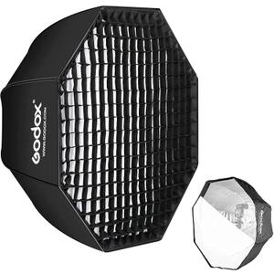 Godox 37" / 95cm Umbrella Octagon Softbox Reflector with Honeycomb Grid and Carrying Bag for Studio Flash Speedlight, Portrait and Product Photography