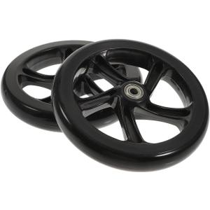 Kisangel 2pcs Skateboard Scooter Wheels Replacement High Elastic Scooter Wheel for Electric Mute Pu Parts