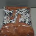 Weekender Bag for Women, Travel Duffel Bag Carry On Overnight Bag with Shoe Compartment Large Nylon Travel Weekend Tote Bag (5-Black Cow)