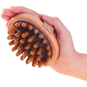 Body Gua Sha Tool Wood Therapy Massage Tool Body Brush for Cellulite Lymphatic Drainage Relieve Muscle Pain