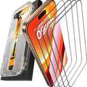MRGLAS 4-Pack Screen Protector for iPhone 16 Pro Max [9H+ Military-grade Aerospace Glass][Auto-Alignment Kit][HD Clear] Shatterproof Tempered Glass Film for 16 Pro Max 6.9" Case-Friendly, Zero-bubble
