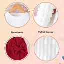 Toddler Girls Clothes Sets: Puff Sleeve Tops Plaid Mini Skirts Skirt Set 2 Piece Fall Winter Outfits 2-8 Years (5T, Wine Red)