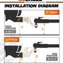 DEEAGLE 2 inch Ball Hitch with Pin, Heavy Duty Steel Receiver Hitches, Trailer Ball Hitch Fits 2 inch Receiver, 6000lbs, 2 in Drop
