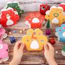 24 Pcs DIY Christmas Advent Calendar Boxes, 24 Days Advent Countdown Gift Boxes, 3D Dog Paw Christmas Cardboard Number Boxes for Kids Family Xmas Winter Holiday Decoration Supplies