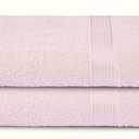 Belizzi Home Cotton 2 Pack Oversized Bath Towel Set 28x55 inches, Large Bath Towels, Ultra Absorbant Compact Quickdry & Lightweight Towel, Ideal for Gym Travel Camp Pool - Pink
