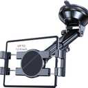 Tablet Holder for Car ipad Holder for CarWindshield+DashSuction Cup ipad Mount for Truck Stand360 Tablet Car Mount soporte para tableta para auto for All 4.7"-12.9" Apple iPad Samsung Galaxy Tab (Black)