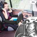 COOLBEBE Kids Travel Tray for Toddler Car Seat, Lap Tray, Carseat Table Tray for Kids, Travel Tray for Airplane, Black