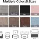 2 x Bathroom Rugs,Bath Mats for Bathroom Non Slip Washable, Quick Dry,Water Absorbing,Fits Under Door,Ultra Thin,Rubber Backing,Low Pile,Cozy Cloth Cotton,Ideal for Shower,Sink-Dark Grey 24''x16''