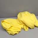 Nasitos 2 Pack Yellow Tablecloth Rectangle Fitted for 4 Foot-Open Back Tablecloth Fabric Washable and Wrinkle Resistant Table Cover for Trade Show, Parties, Banquet, Buffet, Baby Shower