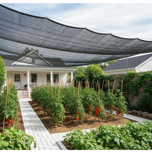 SUNNY GUARD 35-45% Sun Shade Cloth, 10 x 14 FT Black HDPE Mesh – Breathable Garden Shade Cover for Plants, Vegetables, Greenhouse, Patio, Chicken Coop & Dog Kennel