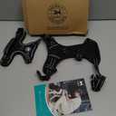 PoyPet No Pull Dog Harness, No Choke Front Lead Dog Reflective Harness, Adjustable Soft Padded Pet Vest with Easy Control Handle for Small to Large Dogs(Black, S)