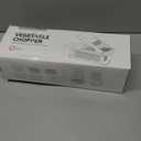 Vegetable Chopper, 10 Blades Slicer Onion Dicer, Multi 23-in-1 Veggie Mandoline Food Cutter for Tomato Fruit, Vegetable cutter with Hand Protector, Egg Separator & Slicer, Container White