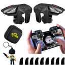 PUBG Mobile Triggers 13 in 1 Combo, 4 Gaming Triggers Mobile Phone Game Controller for PUBG/Knives Out/Call of Duty/Rules of Survival, Aim & Fire Trigger for iPhone & Android Phone (Boy)