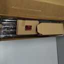 KAMANINA Curtain Rods for Windows 72 to 144 Inches (6-12ft) Long Heavy Duty Curtain Rod, 7/8 Inch Adjustable Decorative Drapery Rods with Netted Texture Finials, Bronze, Size: 32-144"