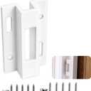 1 Pc E 2124 Aluminum Sliding Door Keeper, for Hook Style Latch, Extruded Sliding Patio Door Latch, Fit for Pella, Micron 1200 Series, Viking Doors and Other Sliding Glass Doors