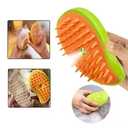 |CAT BRUSHES For Indoor Cats | STEAM Brush For Dogs | Cat Mist Brush | Water Brush For Cats | Peine Para Gatos | Comb Pet Steam Brush For Cat | Spritz Defur Comb For Cats | Mist Cat Brush | (Green)