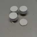 Door Stoppers,2PC Door Stop Wall Protector, Door Stoppers for Bottom of Door with Self Strong Adhesive,for Home & Office UseWhite Door Stopper (2 Pack - 1.65 inches)