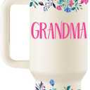 ROSTANTEN Mothers Day Gifts for Grandma Great Grandma Gift Ideas Best Grandmother Birthday Gifts from Granddaughter Grandson 40oz Travel Cup Insulated Tumbler with Lid & Straw