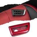 Carbon Fiber Key Fob Cover Case for Acura Integra Type S A-Spec MDX RDX TLX 2024 2025,Key Fob Shell Protective Cover (Red, W/ Engine Button)