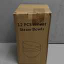 12 Pcs Unbreakable Cereal Bowls Set, 26 Oz Wheat Straw Bowls Set, Microwave & Dishwasher Safe Rice Bowls for Kitchen, Reusable Plastic Bowls for Soup, Salad and Snack, BPA Free, Multicolor