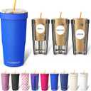 Frost Buddy Togo Buddy 30 oz Stainless Steel Vacuum Insulated Tumbler To Go Coffee Cup  Iced Coffee Cups, Iced Coffee Sleeve, Travel Mug, Thermal Cup for Hot & Cold Drinks, Dunkin Cup (Royal Glitz)