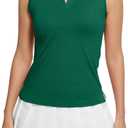 MathCat Women's Sleeveless Golf Shirts UPF 50+ Quickly Dry Tennis Polo Lightweight Sports Athletic Tank Tops XS-XL (M)