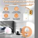 Battery Operated Wall Sconces Set of 2, Brass Gold Rechargeable Wall Sconces with Remote & Bulbs, Indoor Not Hardwired Wall Lights, 15 Colors Dimmable Cordless Wall Lamps for Living Room Hallway Foyer