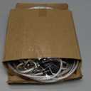 Petest 30ft Reflective Tie-Out Cable for Heavy Dogs Up to 125 Pounds (Black & Silver)