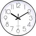jomparis 12 Inch Modern Wall Clock Silent Non Ticking Battery Operated Quartz Decorative Round Wall Clock for Office Classroom School (Black)