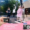 HOTU Mini Keychain Digital Camera, Y2K Pocket-Size Mini Camera, 2MP 1080P Small Camera with 32GB Card, Video Recorder with Long Battery Life for Travel, Party and Vlog (Black)