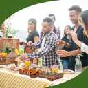 Uiifan 24 Pcs Cowboy Boot Serving Trays, Western Party Decorations Disposable Western Party Supplies Plastic Cowgirl Boot Plates for Snacks(Brown)