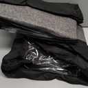 Lifewit Under Bed Shoe Storage Organizer Set of 2, 4.3 Inches Tall Low Profile Fabric Shoes Container Box with Clear Cover, Foldable Storage Bag with 2 Handles, Total Fits 24 Pairs of Shoes, Black