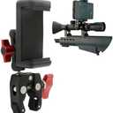 VICTORFIRE Universal Barrel Scope Phone Clamp, Action Camera Gun Mount Adapter, Bike Motorcycle Handlebar Phone Holder (Black)